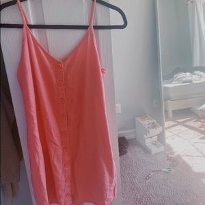 Forever 21 button up adjustable strap dress